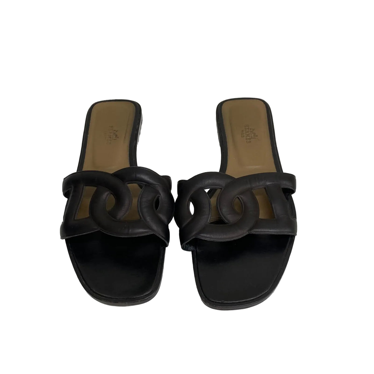 Rasteira Hermès Aloha Preta Tam 36,5 BR