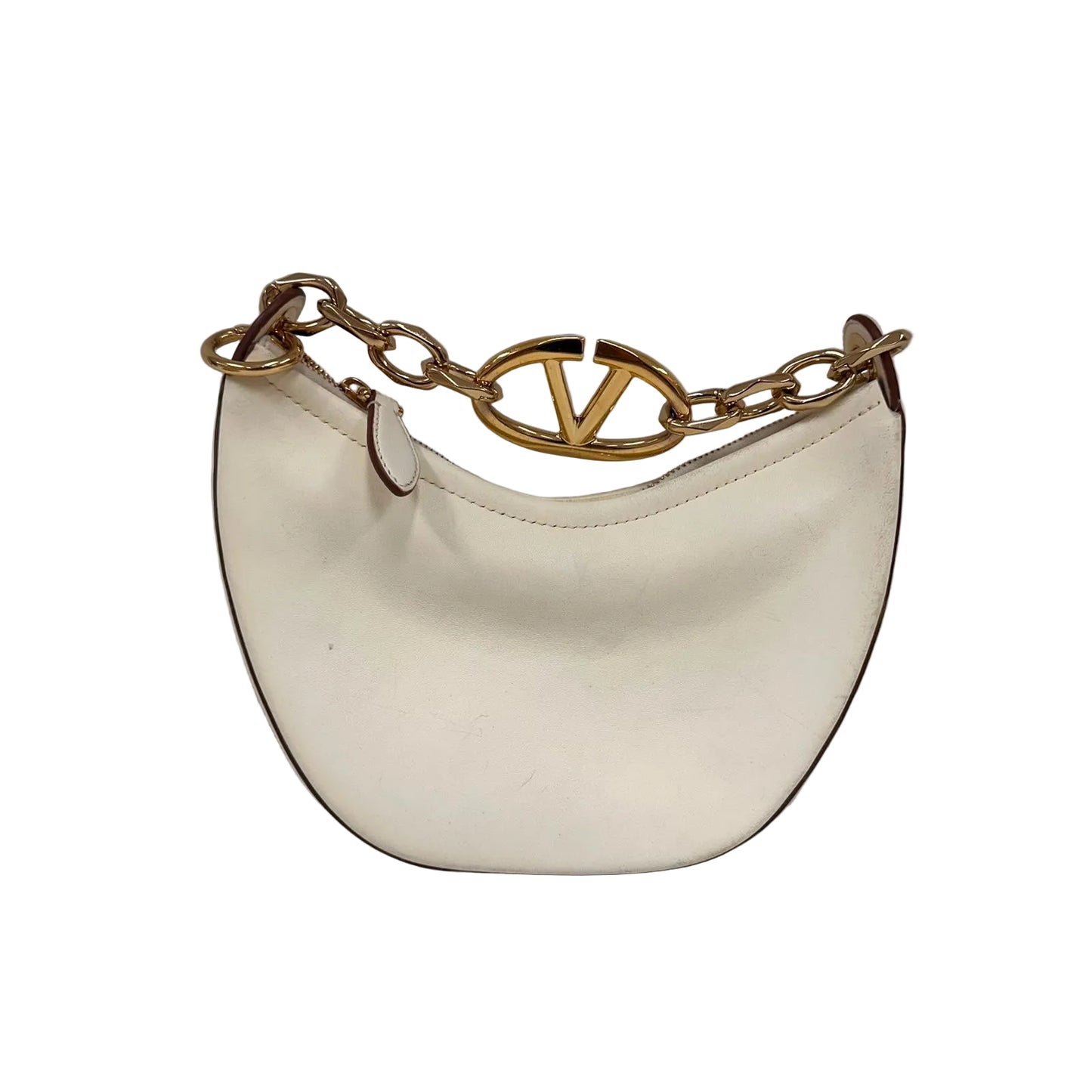 Bolsa Valentino Garavani Mini VLogo Moon Shoulder Bag Branca