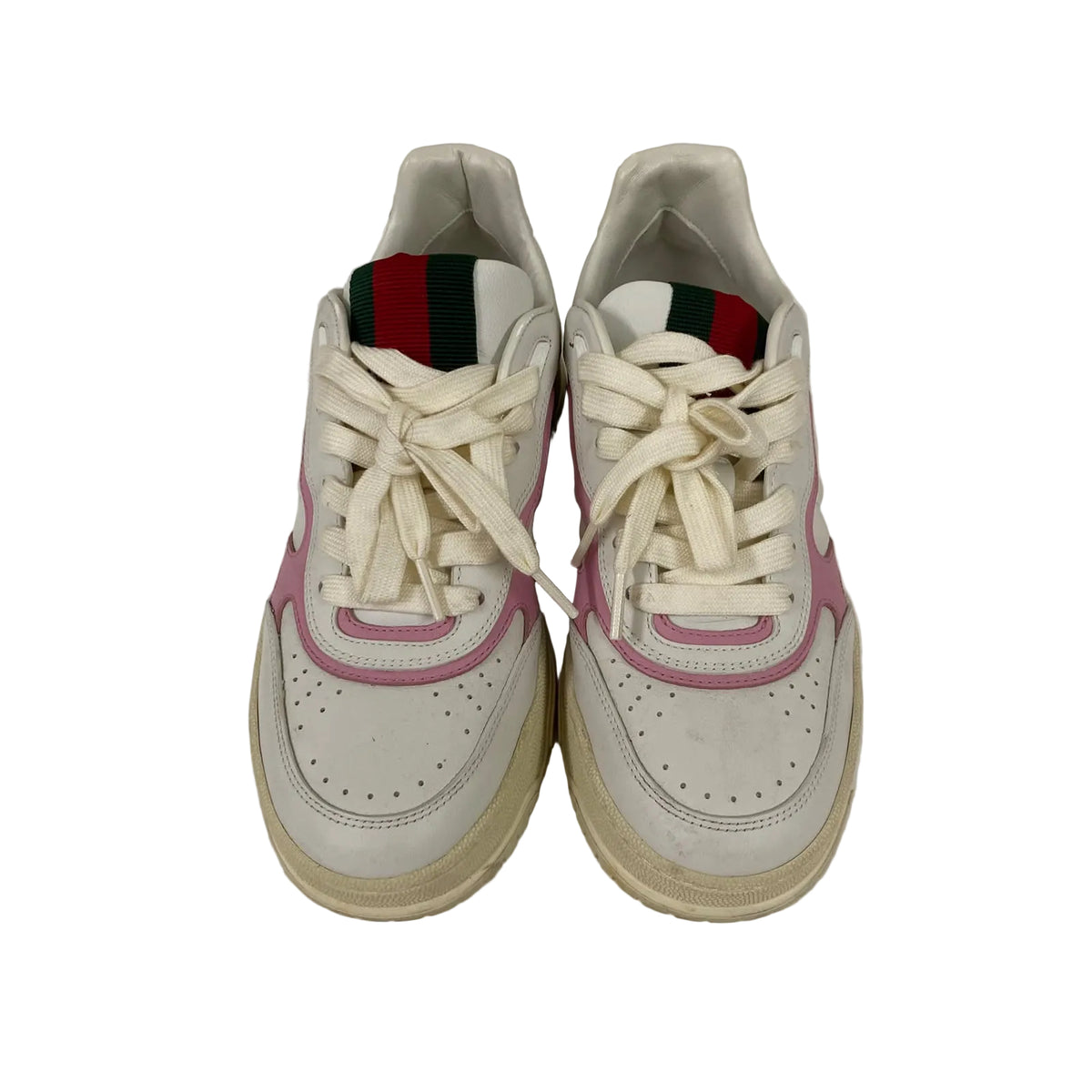 Tenis Gucci Re-Web Low Top Branco e Rosa Tam 36 BR