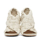 Sandália Bottega Veneta Couro Trançado Off White Tam 36,5 Br