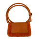Bolsa Jacquemus Le Rond Shearling Laranja