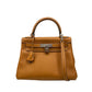 Bolsa Hermes Kelly 28 Clemence Gold Ferragem Palladium