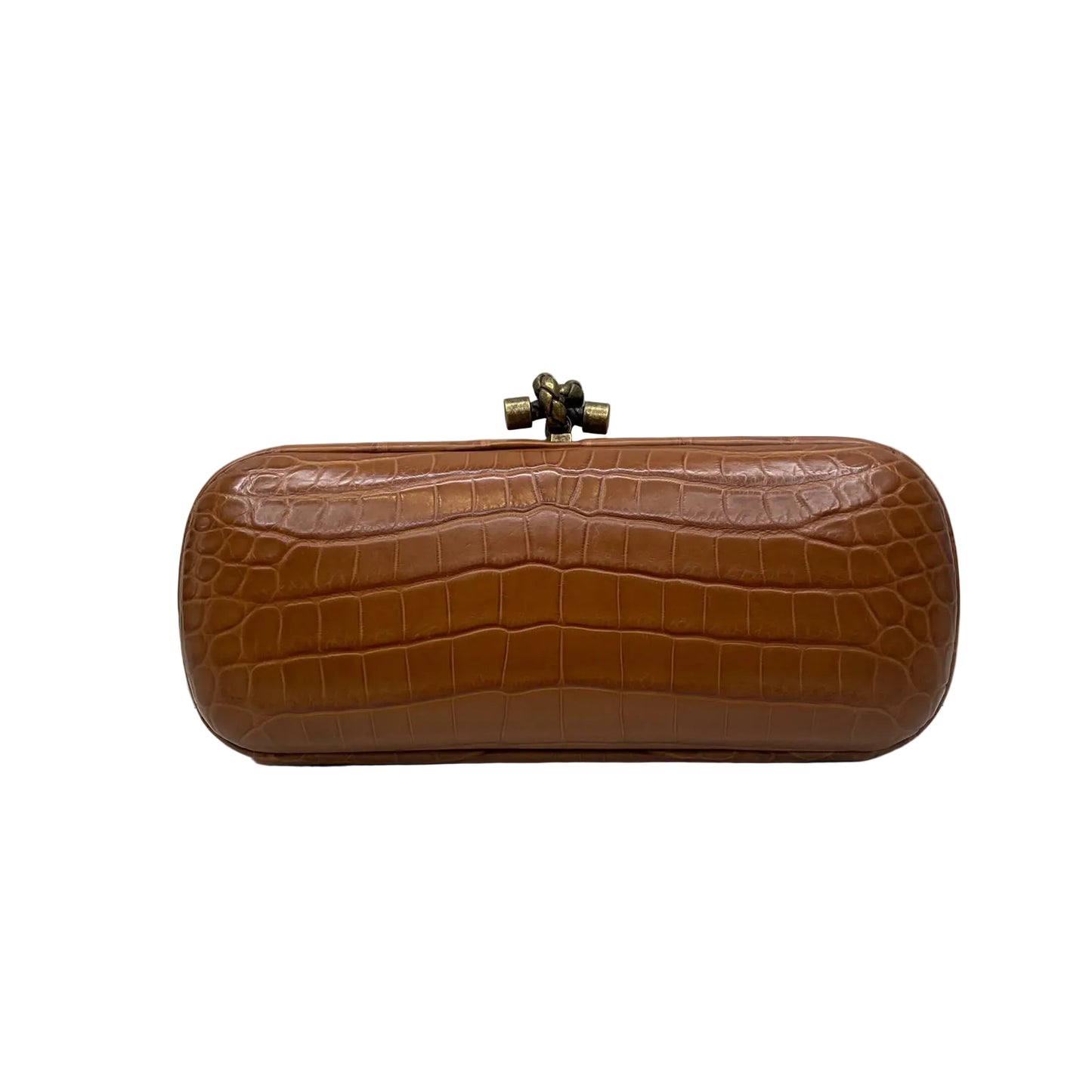 Clutch Bottega Veneta Croco Marrom