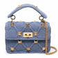 Bolsa Valentino Garavani Roman Stud em Tricô