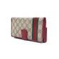 Carteira Gucci Monograma Marrom e Bege