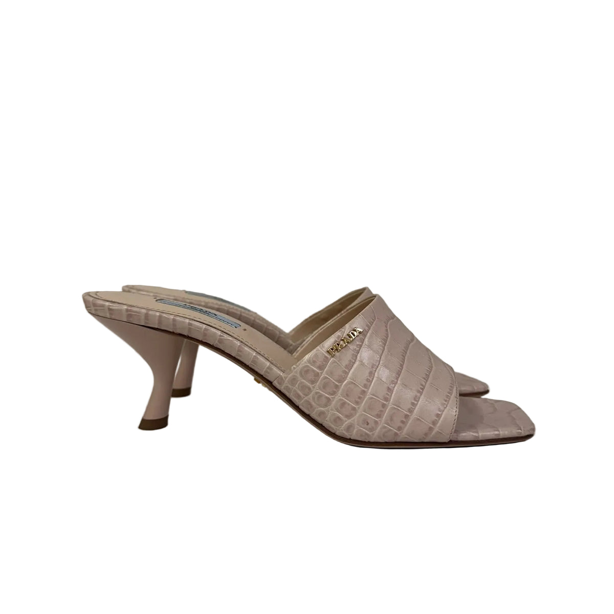 Mule Prada Pele Cobra Bege Tam 36 BR