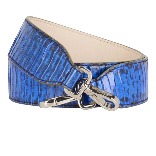 Alça Fendi De Couro Azul