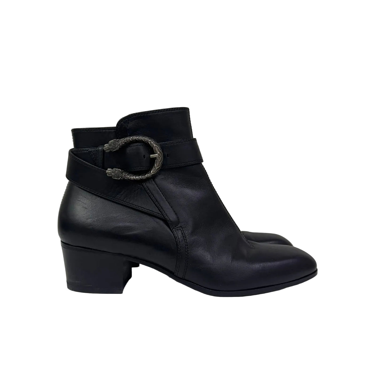 Bota Gucci Dionysus Leather Boots Preta Tam 36,5 BR