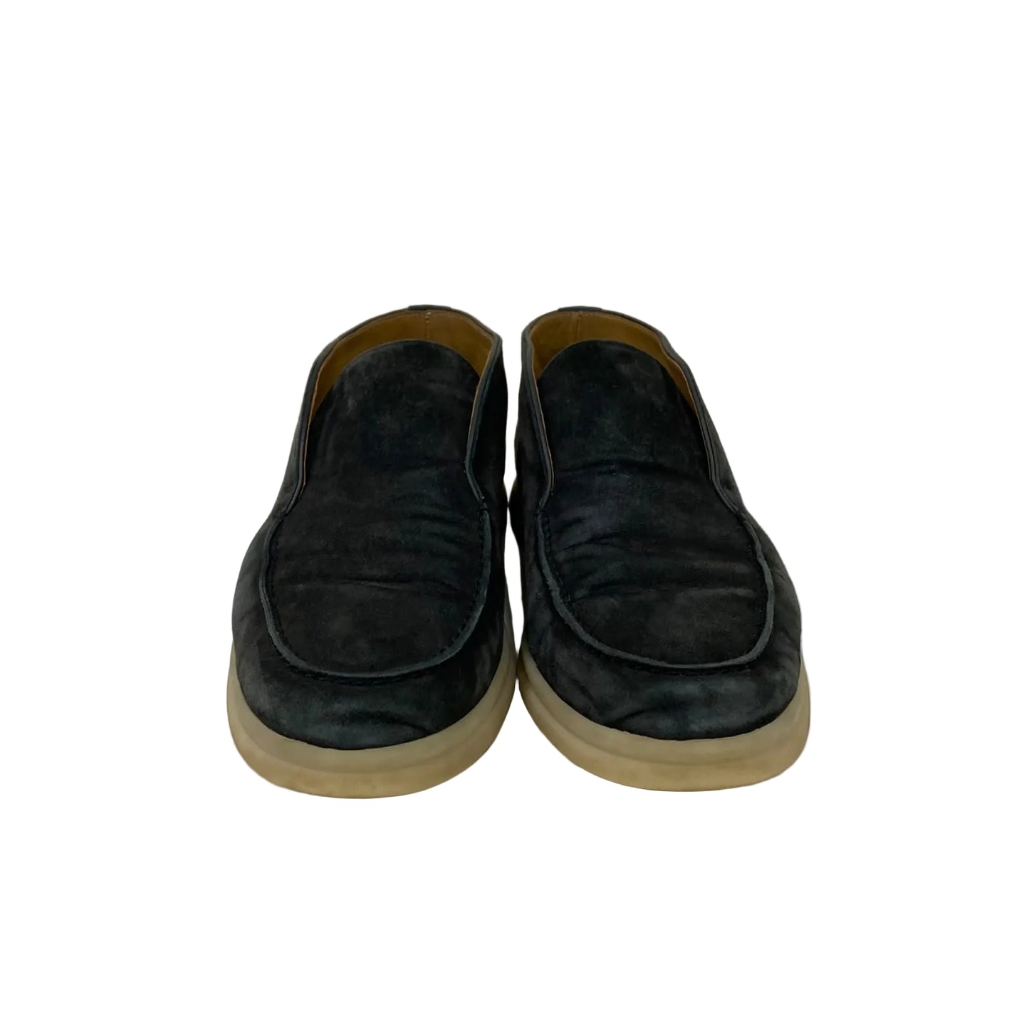 Sapato Loro Piana Open Walk Suede Azul Marinho Tam 36 BR