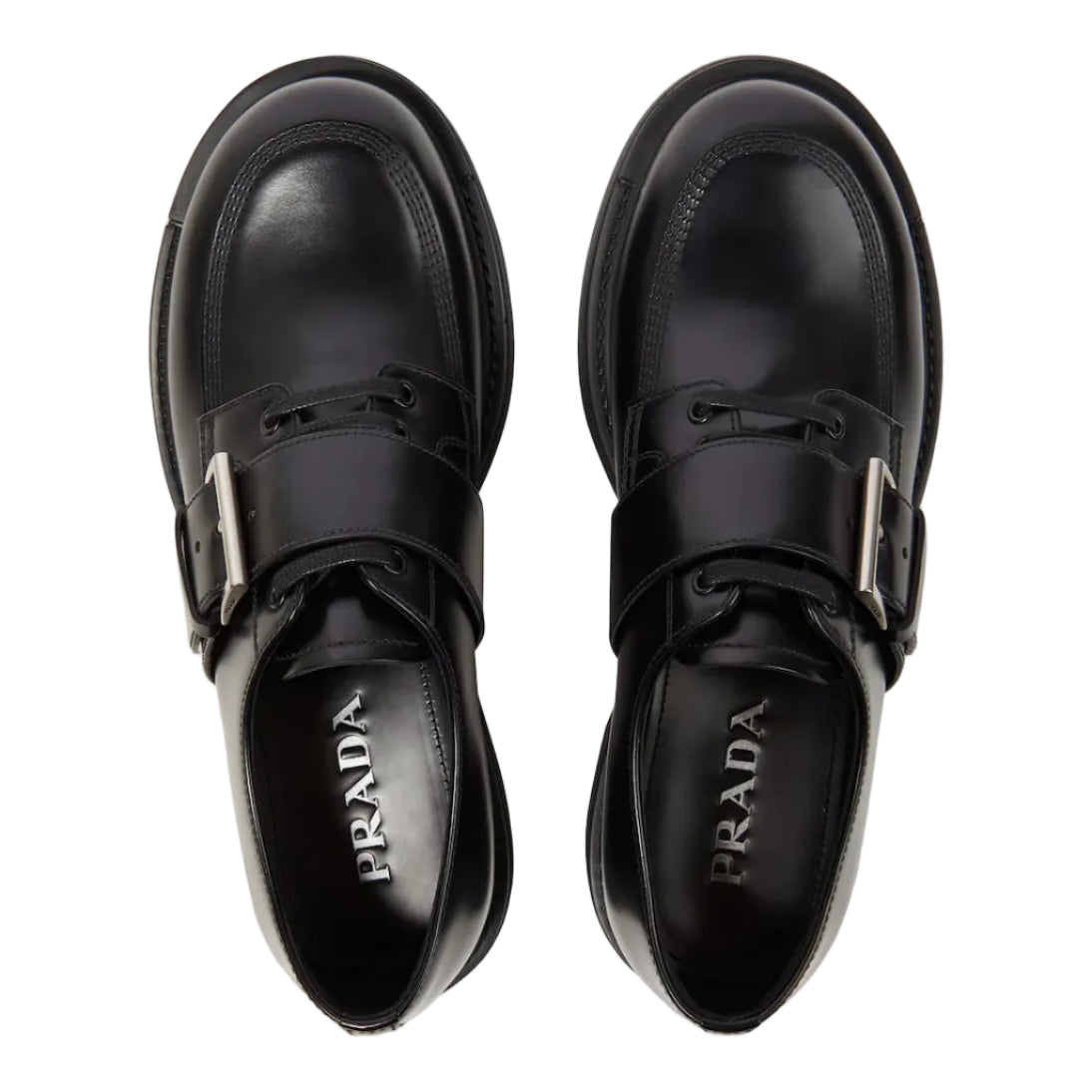 Mocassim Prada Preto Couro Tam 39 Br