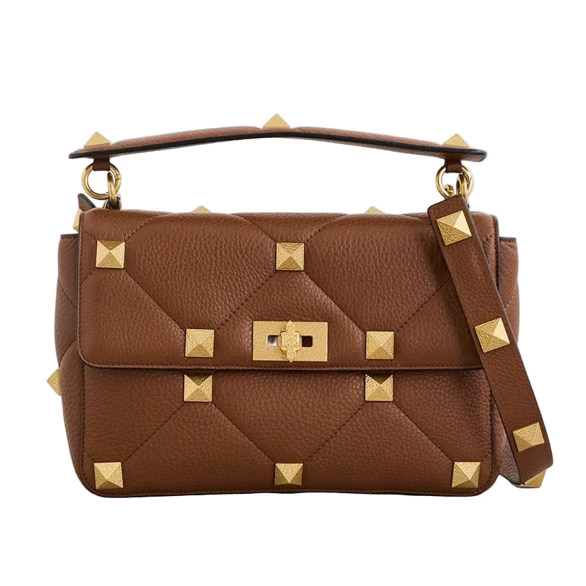 Bolsa Valentino Garavani Rockstud Caramelo