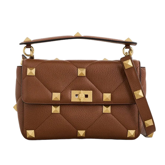 Bolsa Valentino Garavani Rockstud Caramelo
