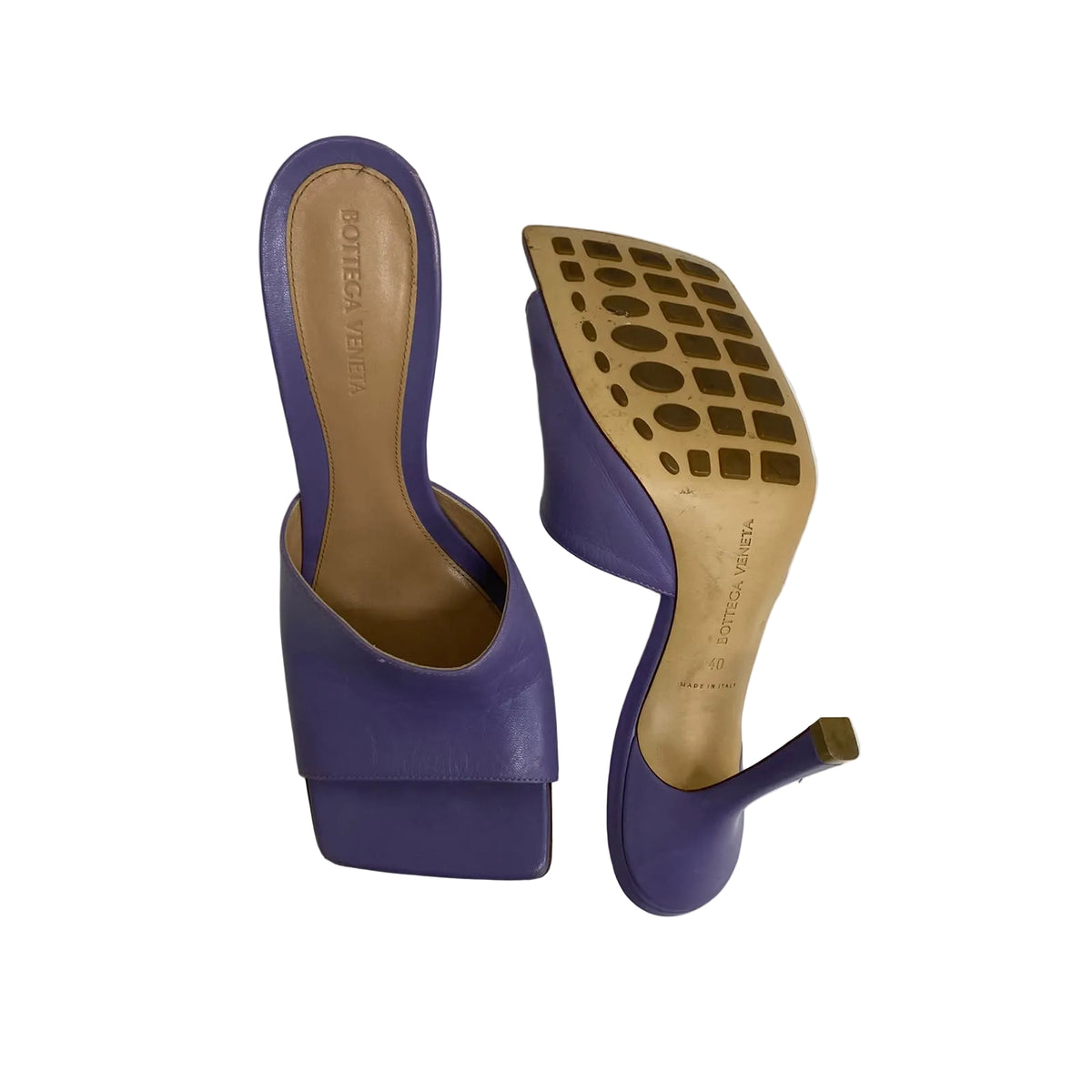 Mule Bottega Veneta Roxo Tam 38 BR