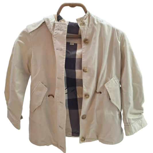 Casaco Burberry Bege Infantil Tam 8 anos