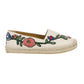 Espadrille Gucci Bege com Bordado Tam 36 Br