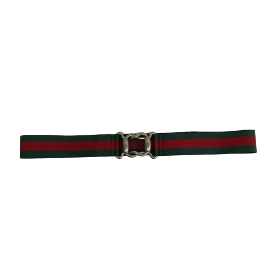 Cinto Gucci Listra Verde e Vermelho