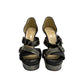 Sandalia Louboutin Cinza Salto Brilho Tam 35,5 Br