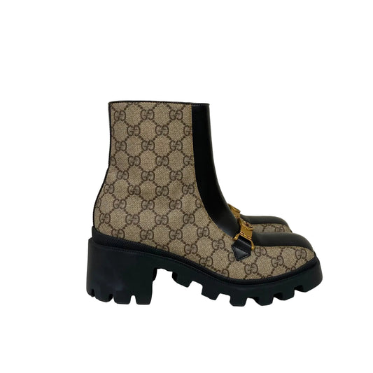 Bota Gucci GG Supreme MonogramaBege Tam 36 BR