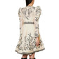Vestido Zimmermann Lyrical Embroidered Mini Dress Tam 36 BR