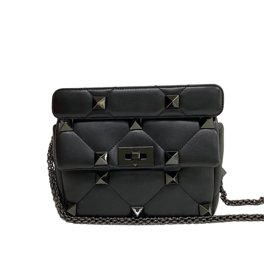 Bolsa  Valentino Garavani Roman Stud Preta