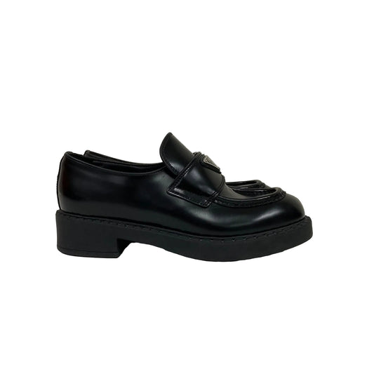 Mocassim Prada Preto Vinil Tam 35 Br