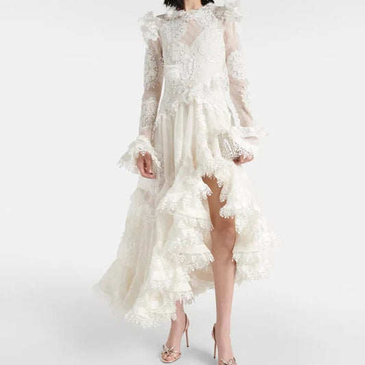 Vestido Zimmerman Matchmaker Off White Tam P Br