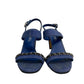 Sandalia Chanel Azul Jeans Tam 35,5 Br