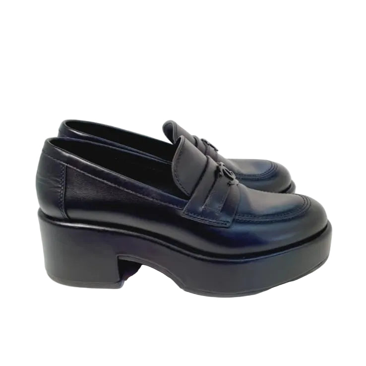 Mocassim Chanel Preto Tam 37,5 Br