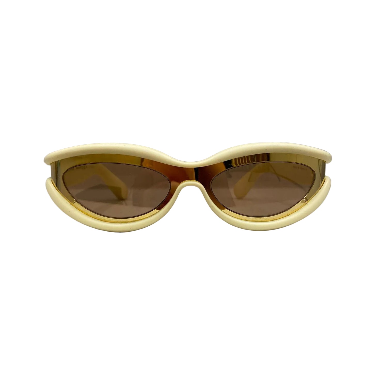 Óculos Bottega Venetta Dourado e Bege