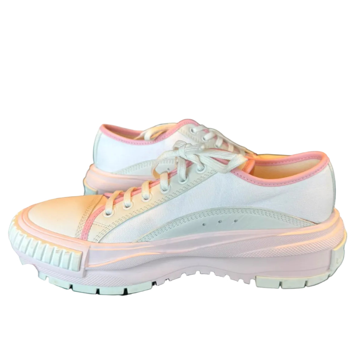 Tenis Louis Vuitton Branco e Rosa Tam 37,5 Br