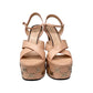 Sandália Gucci Nude Plataforma Tam 36 BR