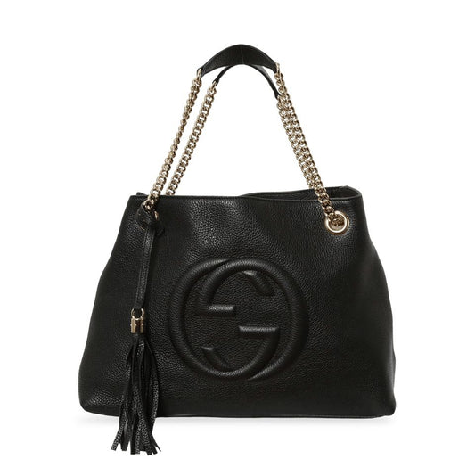 Bolsa Gucci Soho Chain Preta