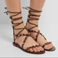 Rasteira Valentino Gladiadora Com Studs Vinho Tam 35 BR