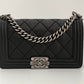 Bolsa Chanel Boy Preta Média