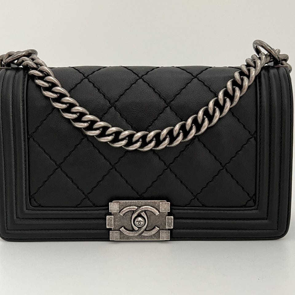 Bolsa Chanel Boy Preta Média