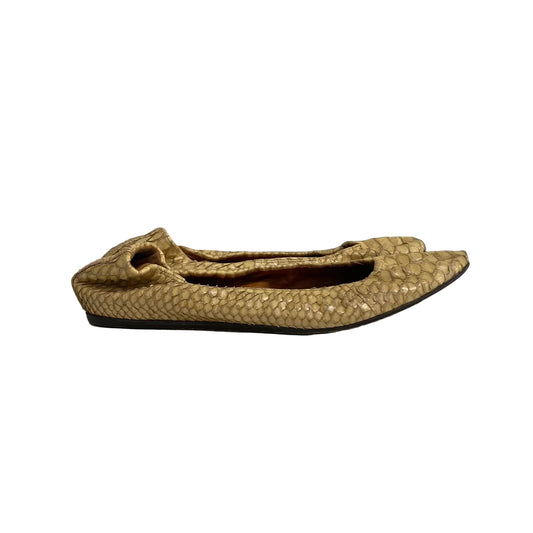 Sapatilha Lanvin Bege Cobra Tam 38 Br