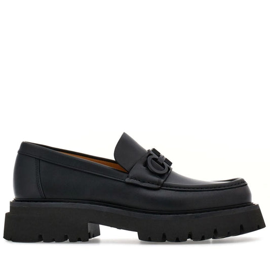 Mocassim Ferragamo Masculino Couro Preto Tam 39/40 Br