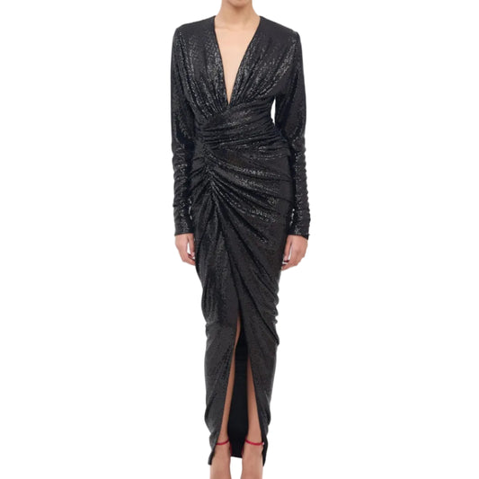 Vestido Alexandre Vauthier Longo Preto Tam 36 Br