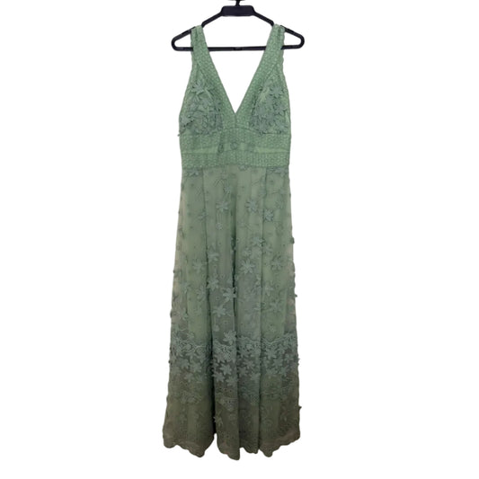 Vestido Elie Saab Verde Com Capa Tam 40 Br