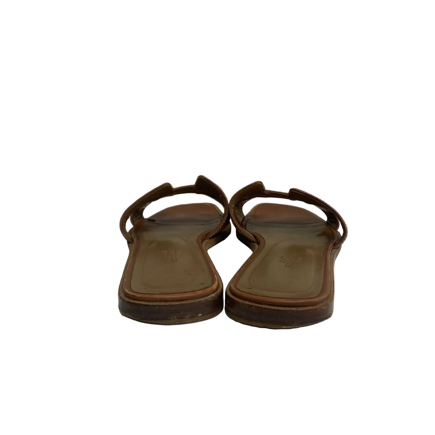 Rasteirinha Hermès Oran Marrom Tam 35 Br