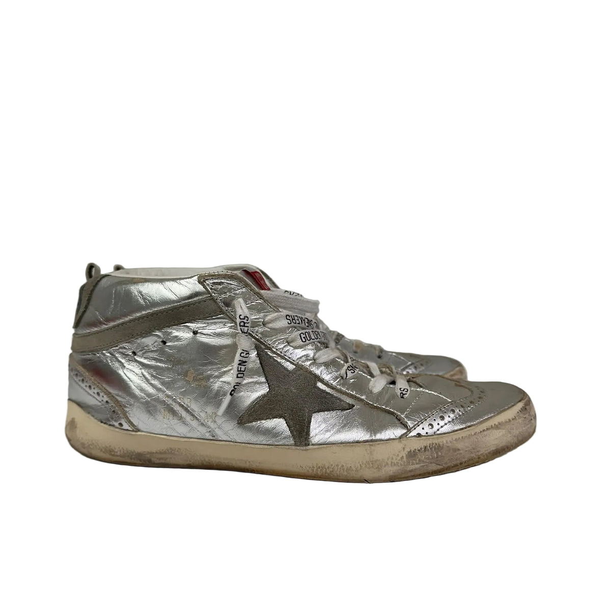 Tênis Golden Goose Prateado Com Estrela Tam 39 BR