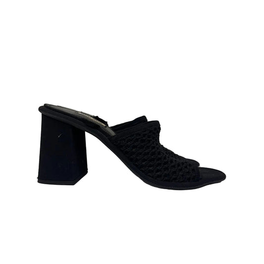 Mule Miu Miu Preto Croche Tam 36,5 BR