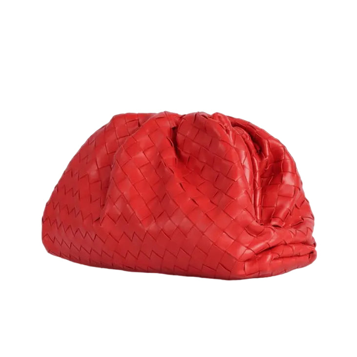 Clutch Bottega Veneta The Pouch Intrecciato Vermelha