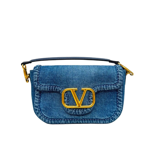 Bolsa Valentino Garavani Alltime Denim Azul