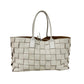 Bolsa Bottega Veneta Maxi Intrecciato Cabat Branca