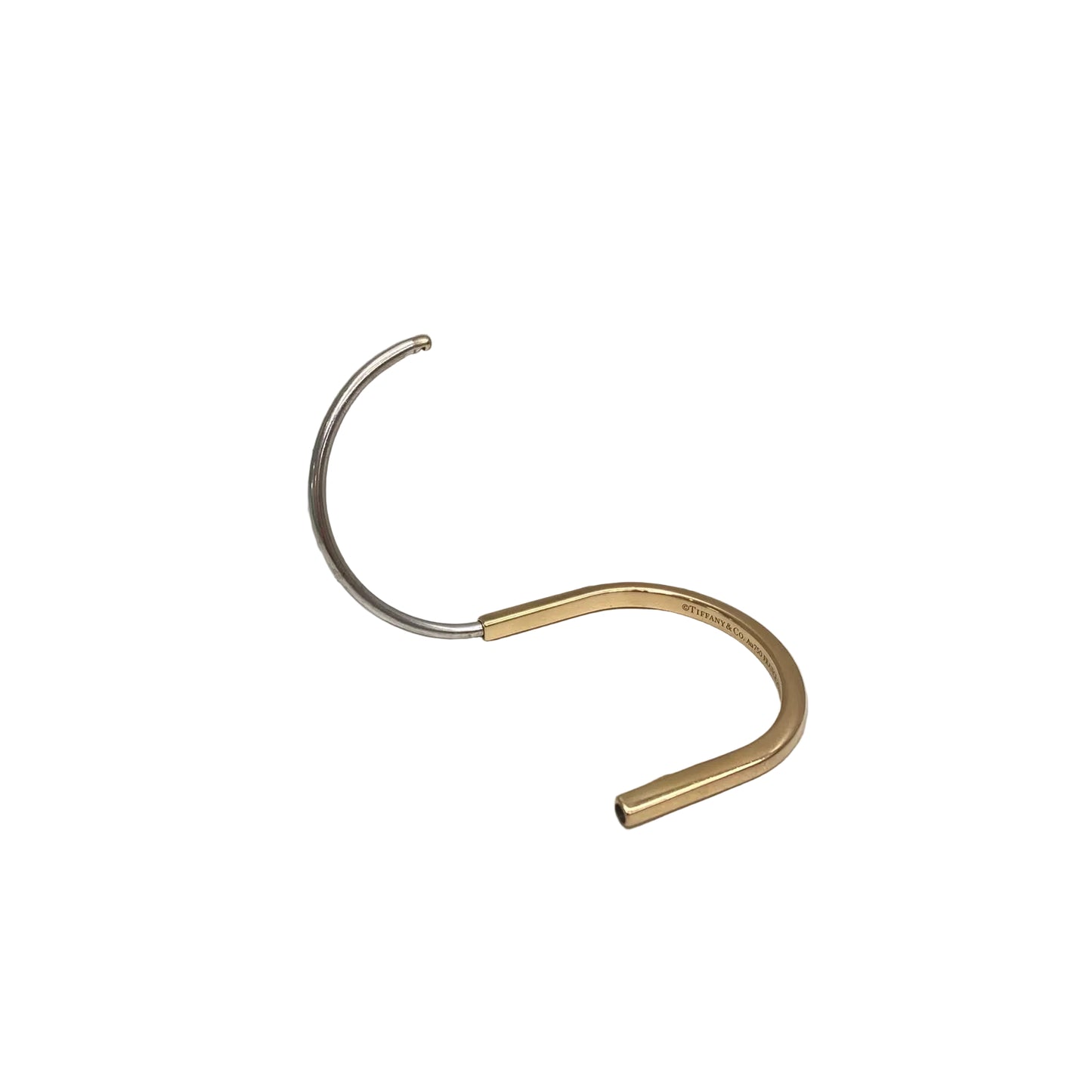Pulseira Tiffany Lock Ouro Amarelo e Branco