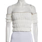 Top Chanel Off White Com Strass Tam 34 BR