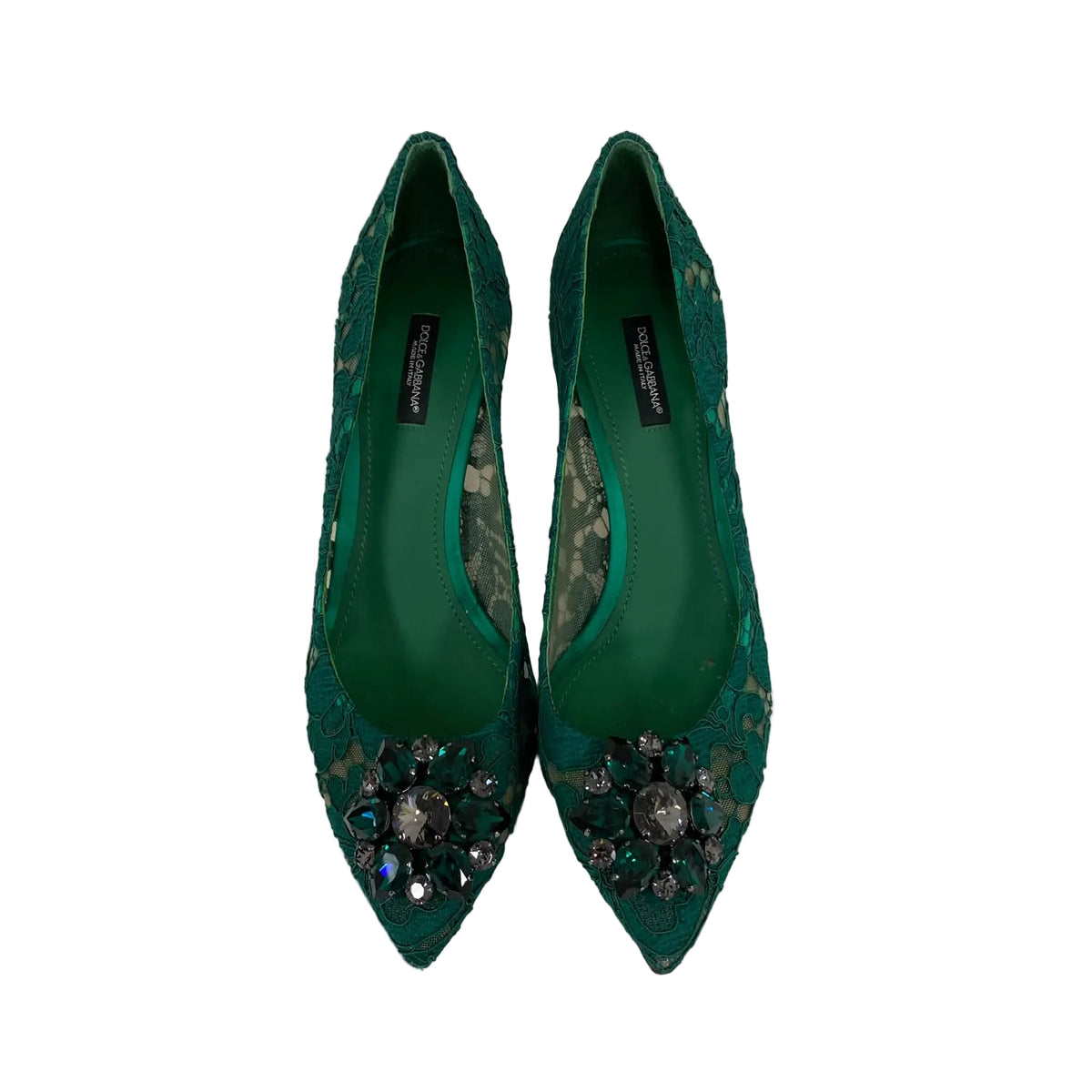 Sapato Dolce&Gabbana Verde Rendado Tam 37,5 BR
