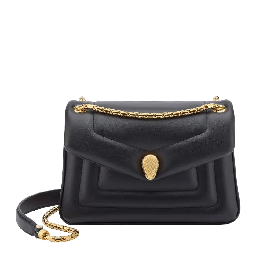 Bolsa Bulgari Serpenti Forever Preta Pequena
