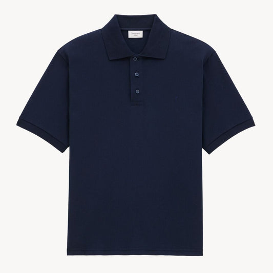 Polo Saint Laurent Masculina Azul Tam P Br